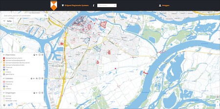 Kaart ObjectStatus in Erfgoed Registratie Systeem